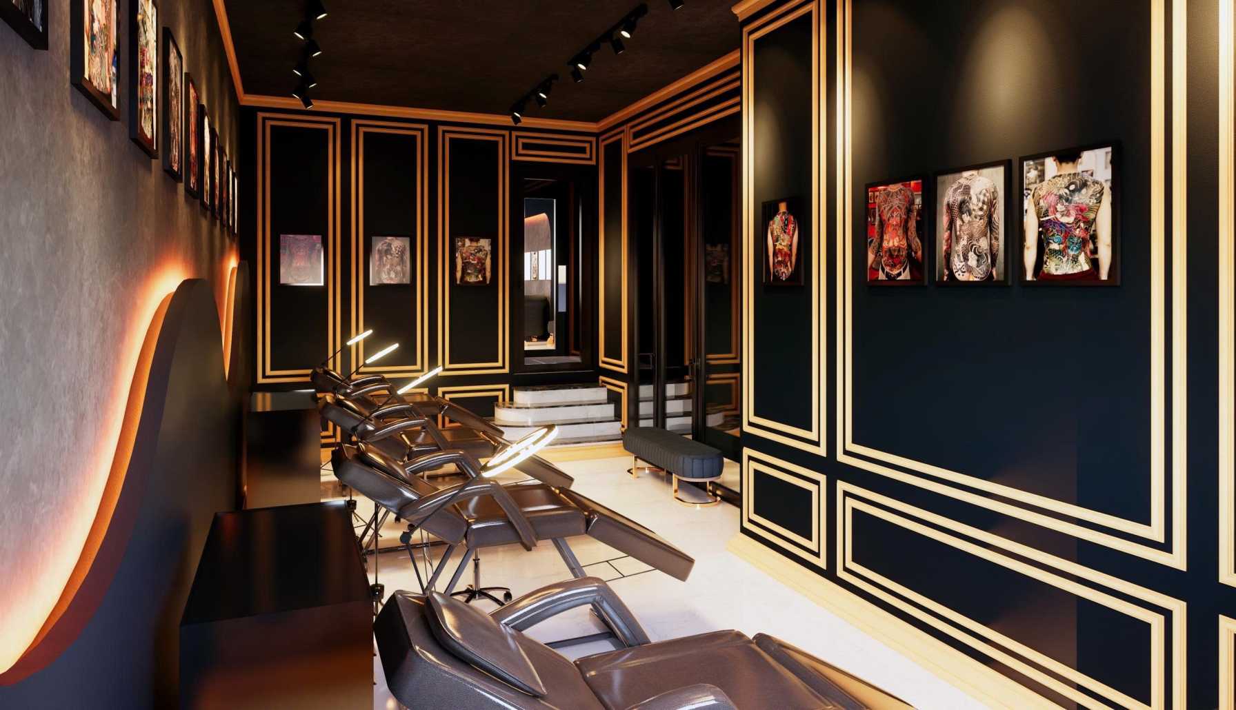 Private tattoo room with premium setup
